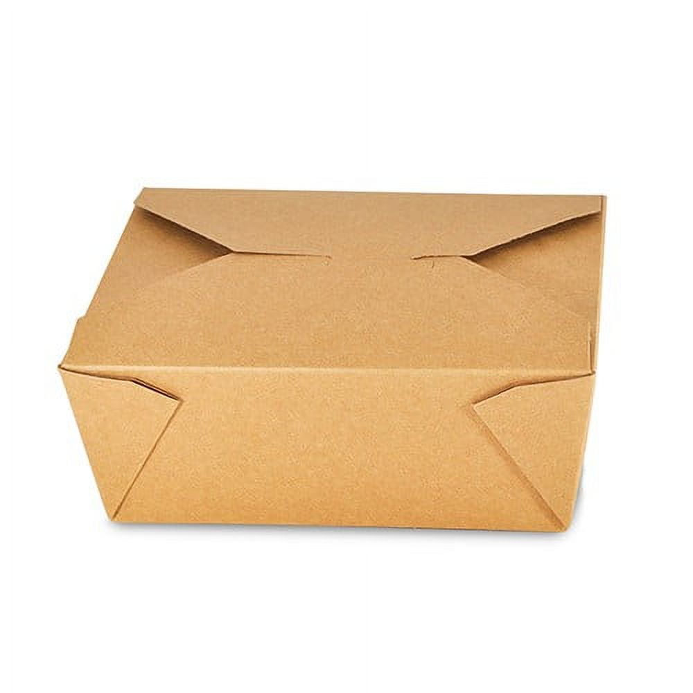  Royal #8 Kraft Folded Takeout Box, 6 Inch x 4-3/4 Inch x 2.5  Inch, Package of 50 : Industrial & Scientific