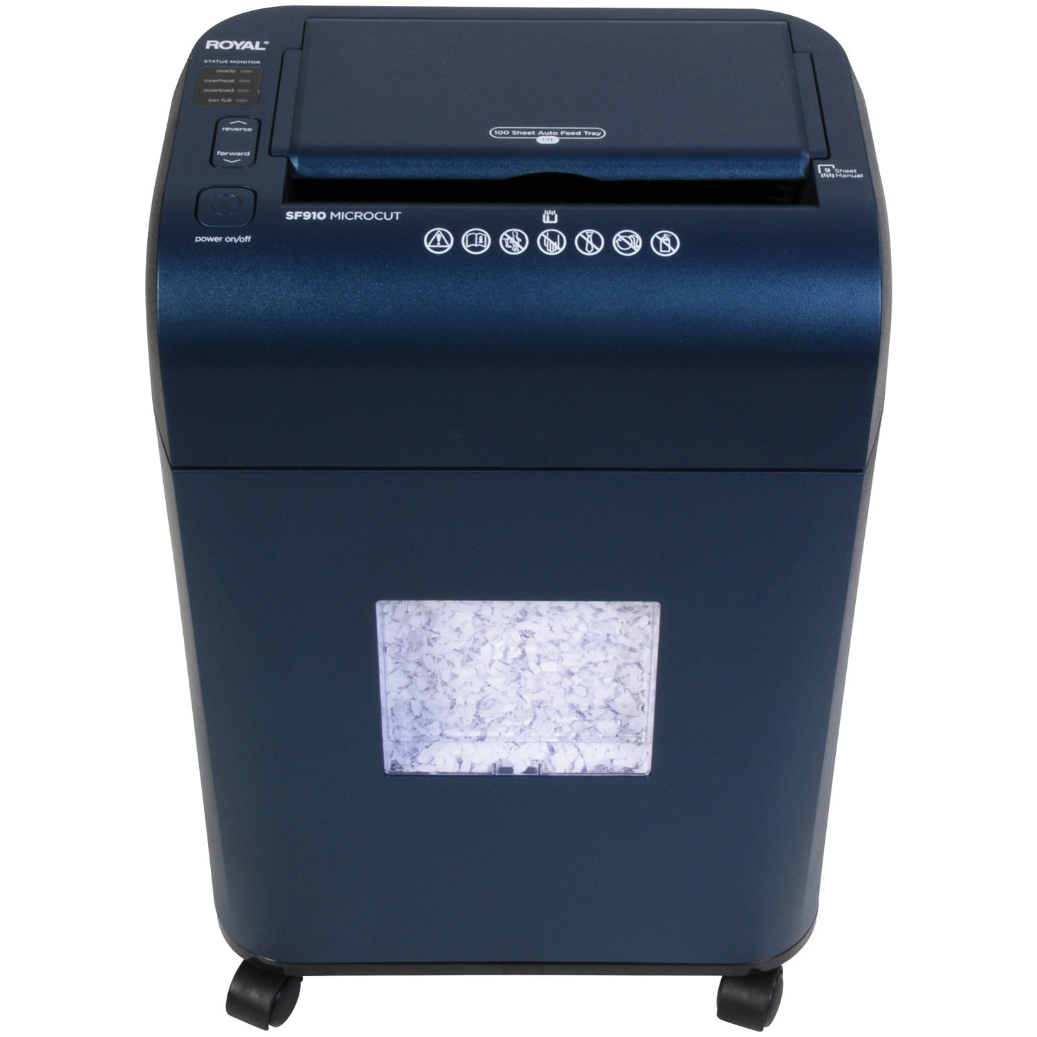 Royal 89351N SF910 100-Sheet Autofeed Micro-Cut Shredder (Blue)