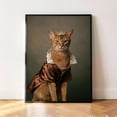 Royal Abyssinian Portrait Poster, Brown Renaissance Cat, Nature ...