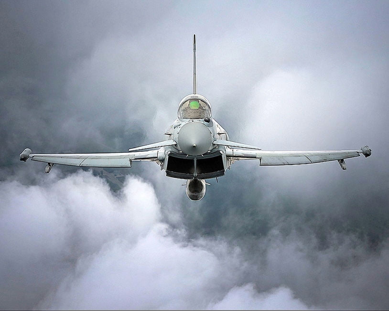 Flight Front Royal Air Force Typhoon FGR4 In Flight, Front View - 24x36 Inch Glossy ...