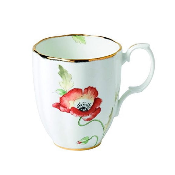 Royal Albert 100 Years Anniversary Collection 1970 Mug, 14.1 oz, POPPY