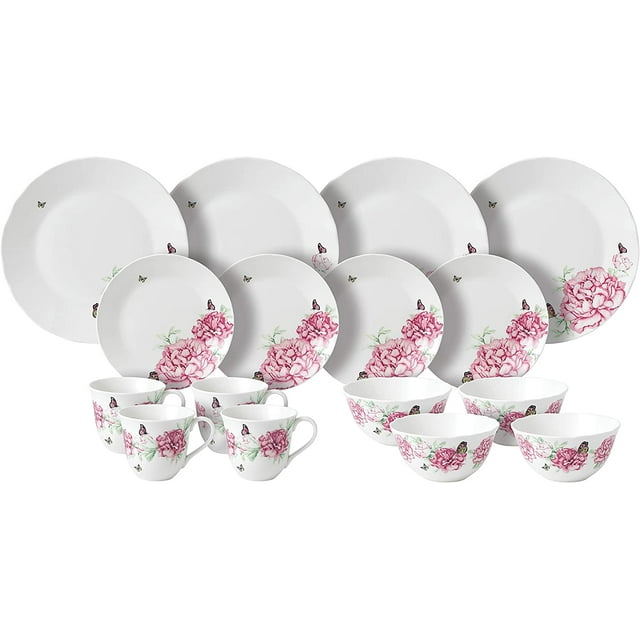 Royal Albert Everyday Friendship Dinnerware, 16 Piece Set with Mugs, Porcelain, Multicolor