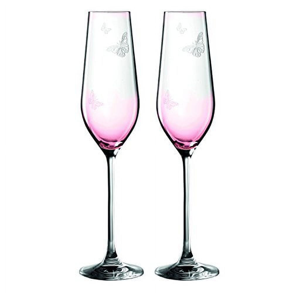 Physkoa Pink Square Champagne Fluts - Champagne flutes glass with pink  color,LeadFree Crystal Champa…See more Physkoa Pink Square Champagne Fluts  