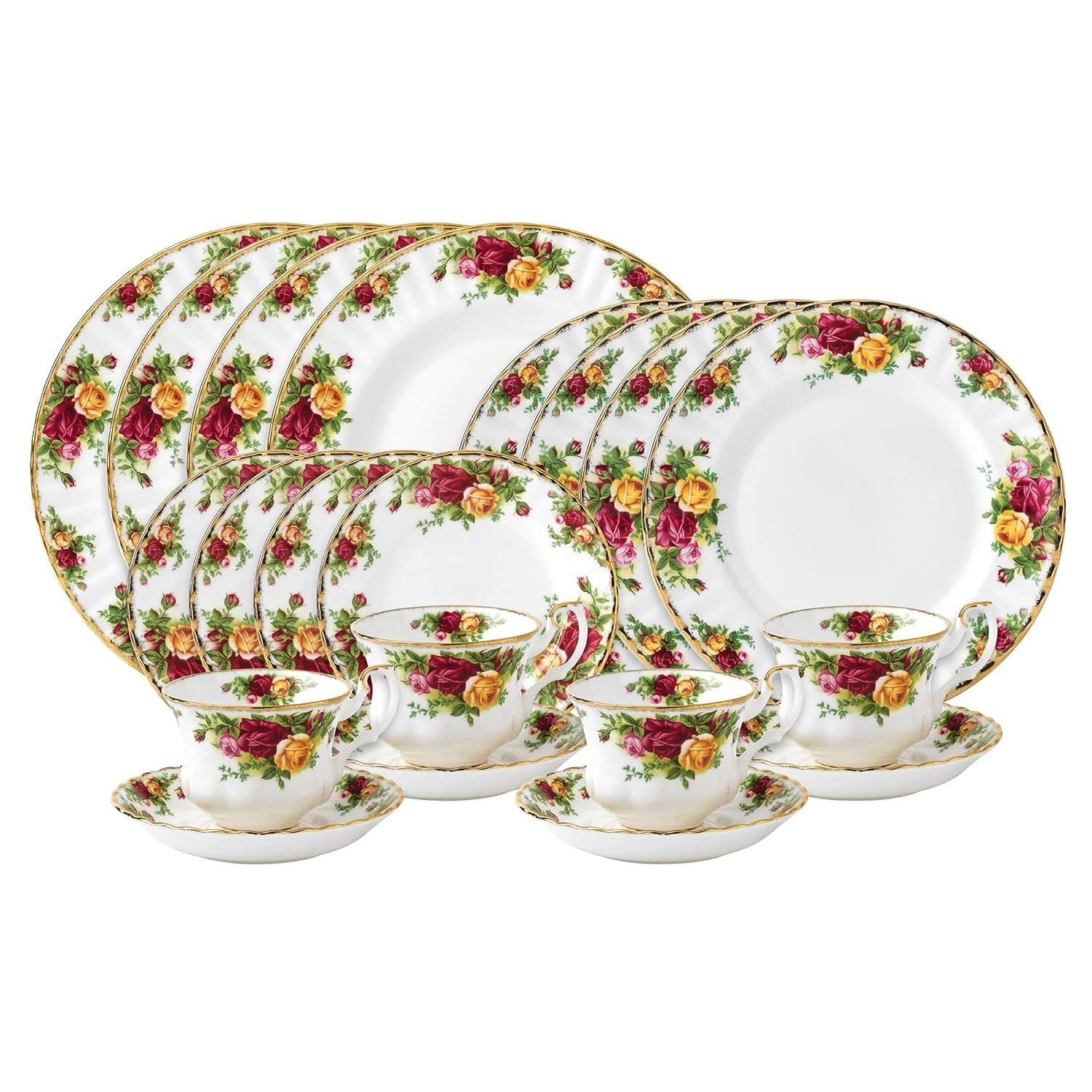 Old country top roses dinner set