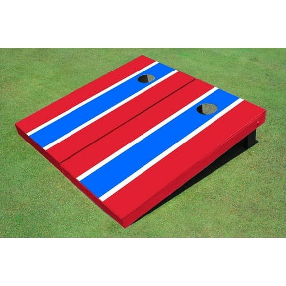 Royal And Red Matching Long Stripe Set