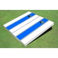 thumbnail image 1 of Royal And White Matching Long Stripe Custom Cornhole Board, 1 of 1