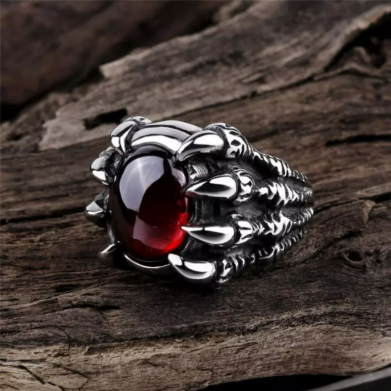 Royal Antique style Vintage mens wedding Ring Luxurious dragon engagement Ring