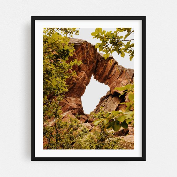 Royal Arch - Boulder Colorado Photography Nature Landscape Mountain Scenic Wilderness Wildlife Forest Black Framed Wall Art Print 12 x 16 inches