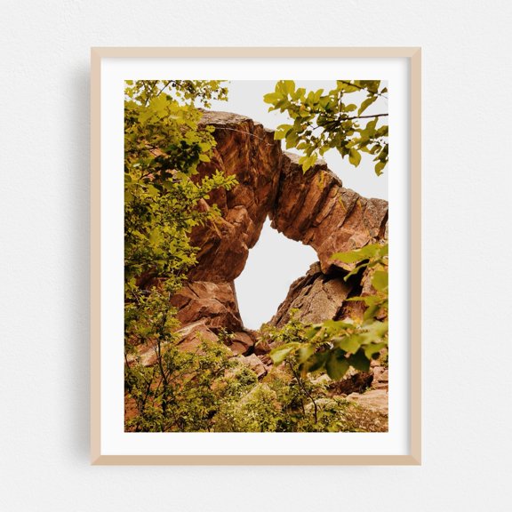 Royal Arch - Boulder Colorado Photography Nature Landscape Mountain Scenic Wilderness Wildlife Forest Oak Framed Wall Art Print 5 x 7 inches