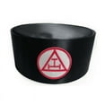 thumbnail image 1 of Royal Arch Masonic Chapter Crown Cap - Black Triple Tau Insignia Machine Embroidery, 1 of 3