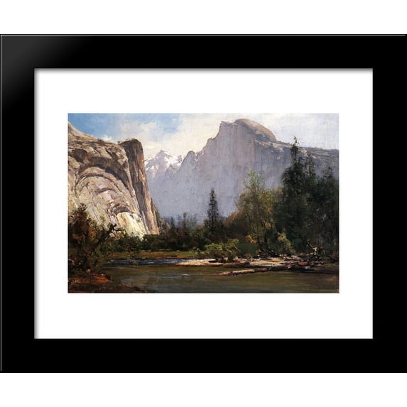 Royal Arches and Half Dome, Yosemite 20x24 Framed Art Print by Thomas Hill