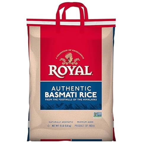 Royal - Authentic White Basmati Rice Polybag - 15 Lb, Case of 1