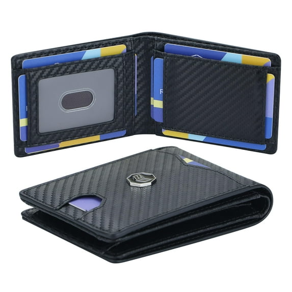 Royal Bagger Carbon Fiber Slim Wallets for Men, Minimalist RFID Blocking Card Holder, Lightweight Front Pocket Wallet 3240