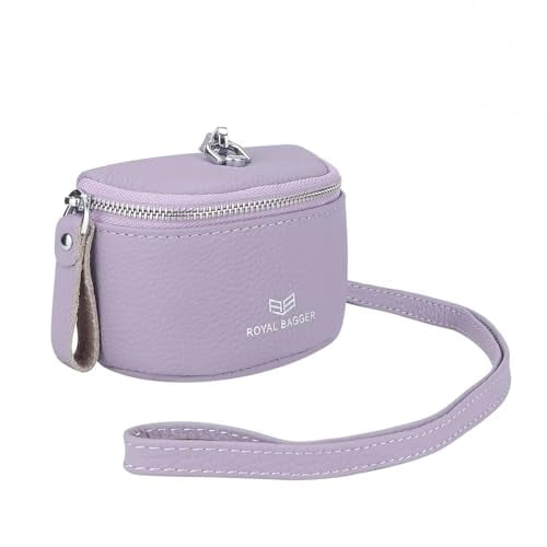 Royal Bagger Cute Mini Coin Purse for Women - RFID Blocking, Genuine Leather Change Pouch Fashion Simple Storage Bag 2900