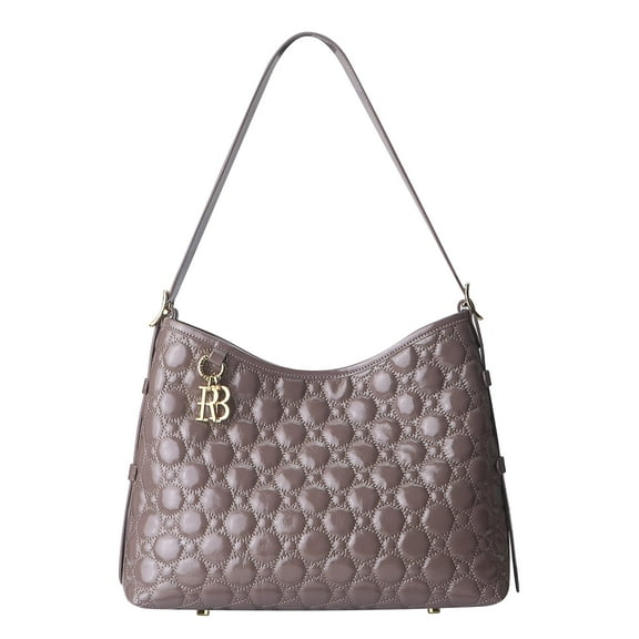 Royal Bagger Genuine Cow Leather Quilted Crossbody Bag for Women, Large Capacity Tote Handbag, Fashion Shoulder Purse 3267