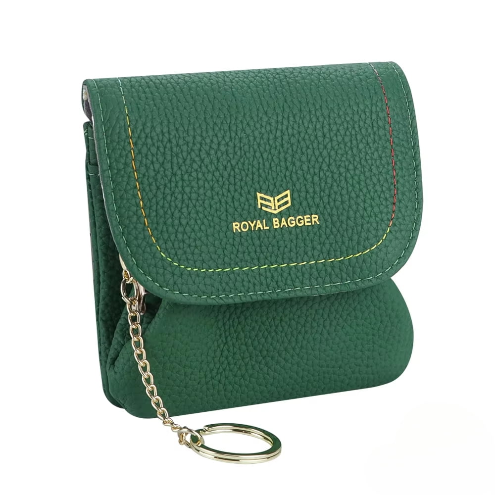 Royal Bagger Kiss Lock Coin Purse for Women RFID Simple Card Holder ...