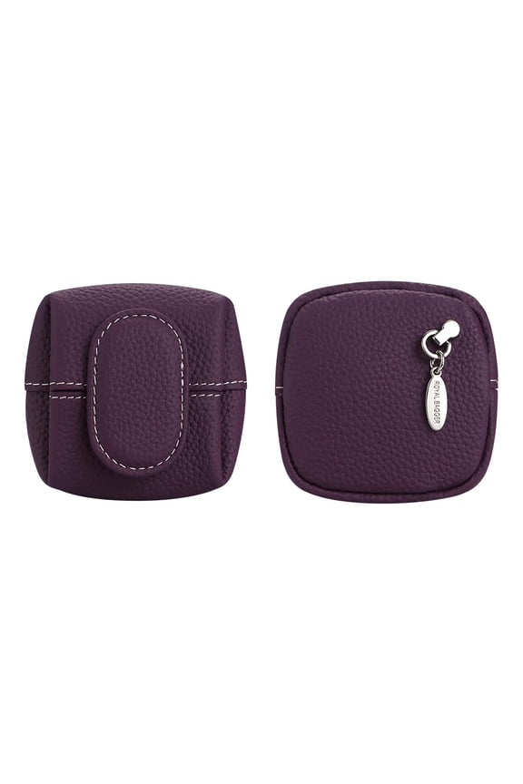 Mini Lychee Pattern Coin Purse, Solid Color Buckle Key Earphone Storage Bag, Casual Change Pouch for Daily Use 1944