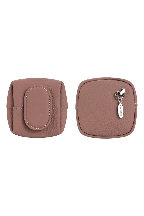 Mini Lychee Pattern Coin Purse, Solid Color Buckle Key Earphone Storage Bag, Casual Change Pouch for Daily Use 1944