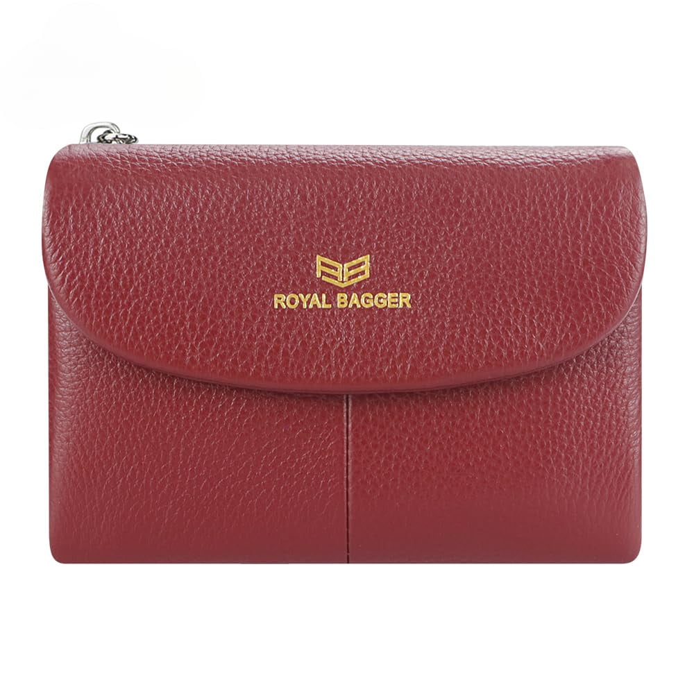 Royal Bagger RFID Blocco in Vera Pelle Portafoglio Corto per le Donne