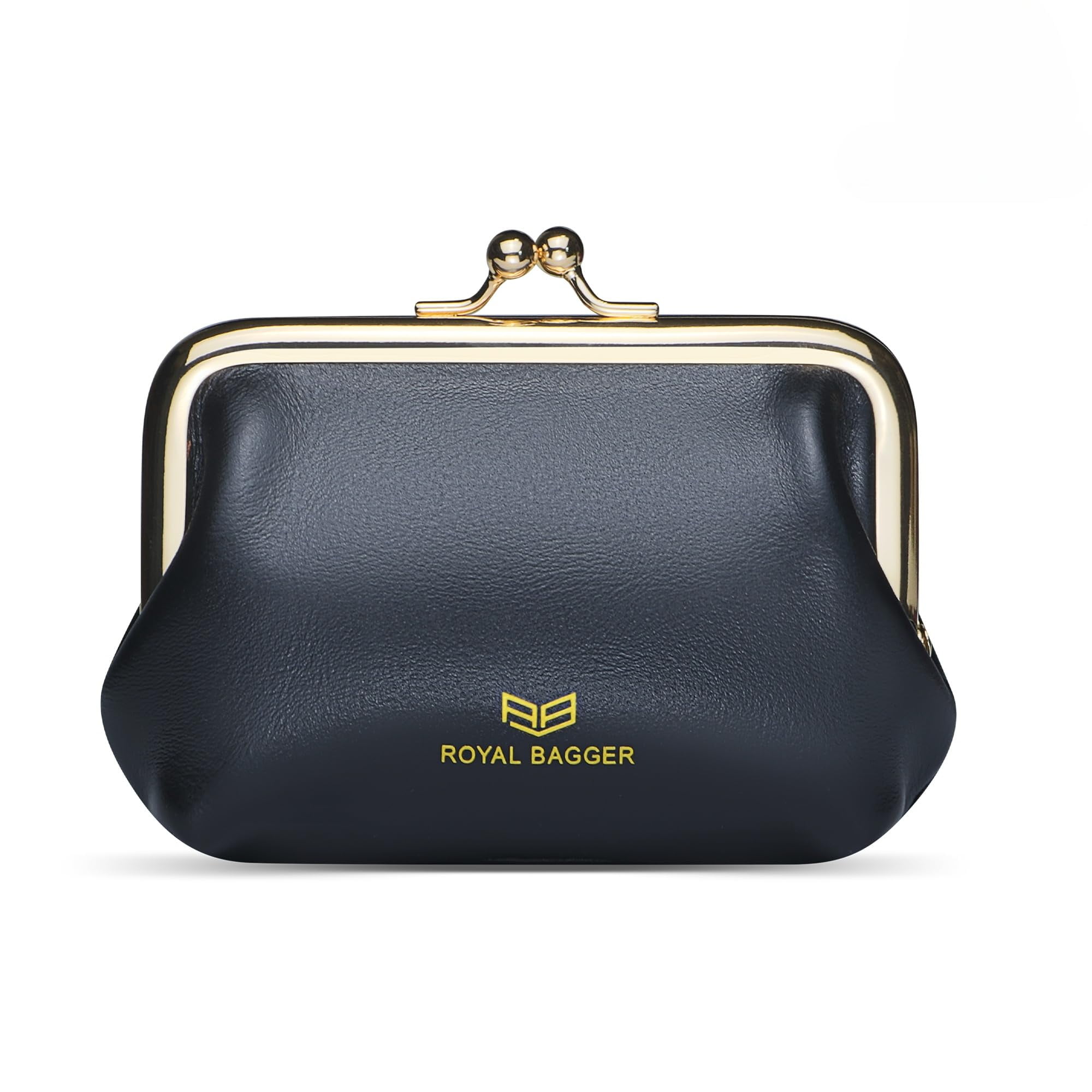 Royal Bagger Retro Kiss Lock RFID Card Holder Coin Purse for Women