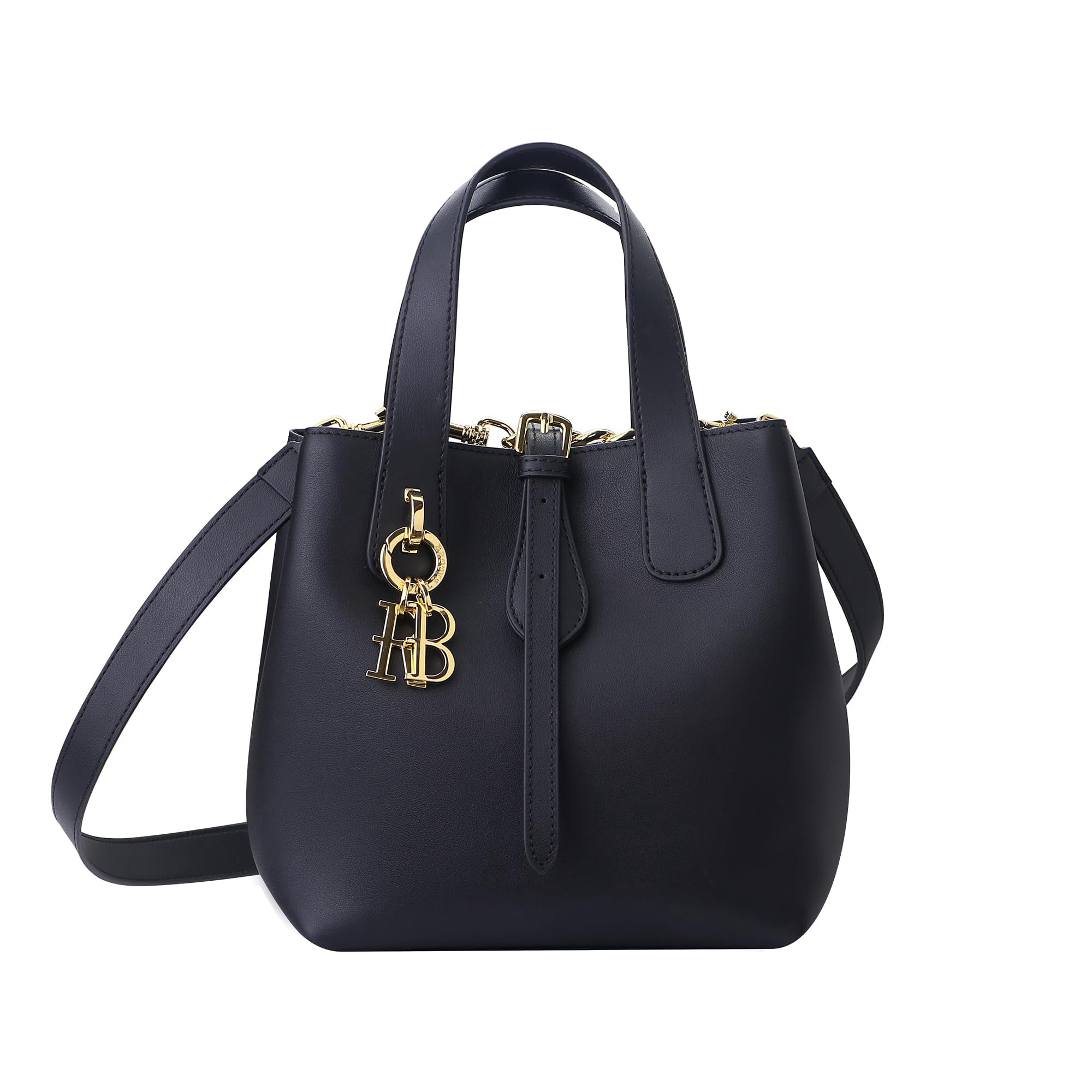 Royal Bagger Women's Genuine Cow Leather Bucket Bag, Elegant Crossbody Shoulder Purse, Tote & Basket Handbag with Strap 3262
