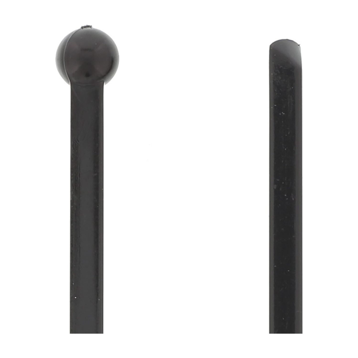 Royal Ball End Plastic Beverage Stirrers, 6", Black, 500 Ct