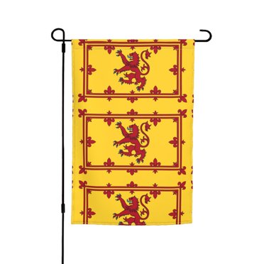 Trade Winds 12x18 Inch Scotland Lion Sleeve Flag – 100D Polyester, Premium Print For Boat, Car, Or Garden