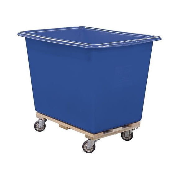 Royal Basket Trucks Cube Truck,7/16 cu. yd.,600 lb. Cap,Blue G10-BLX-PTA-4UNN
