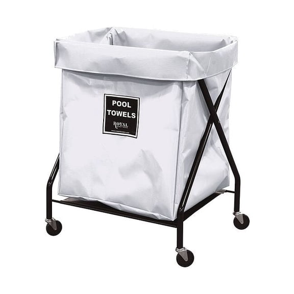 Royal Basket Trucks Pool Towel X-Frame, 8 bu, white vinyl G08-WWX-XPA-3ONN