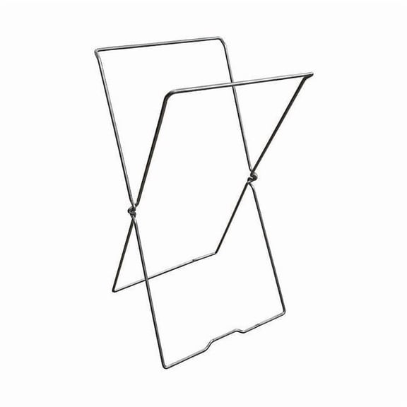 Hamper Stand, 30 in H x 16 in L x 15 in W, Steel, Silver