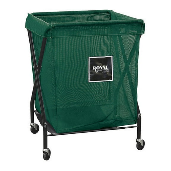 Royal Basket Trucks X-Frame Cart,8 Bu,Green Mesh G08-EEX-XMA-3ONN