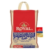 Authentic Royal Naturally Aged Indian White Basmati Rice, Long-Grain, Gluten-free - 20 lb. Bag