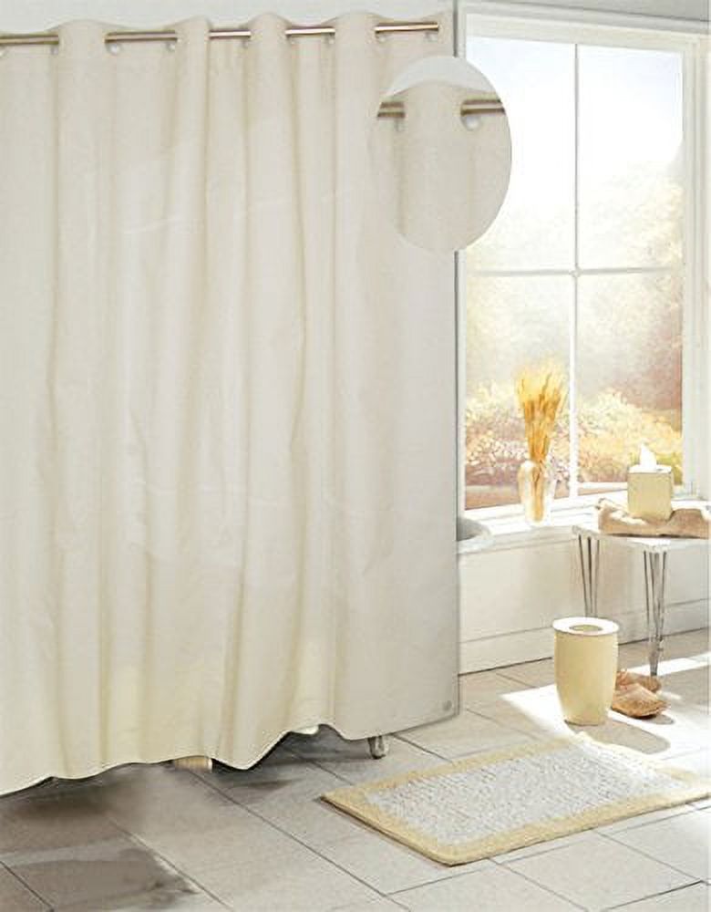 Royal Bath Easy On (No Hooks Needed) PEVA NonToxic Shower Curtain