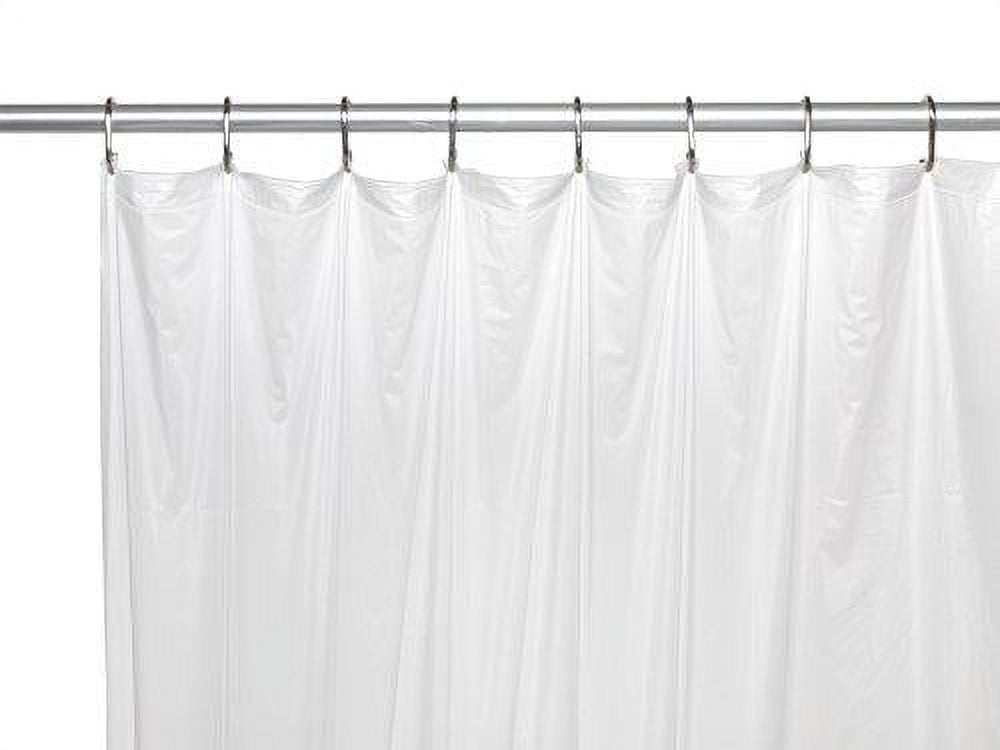 Royal Bath Extra Long 5 Gauge Vinyl Shower Curtain Liner With Metal ...