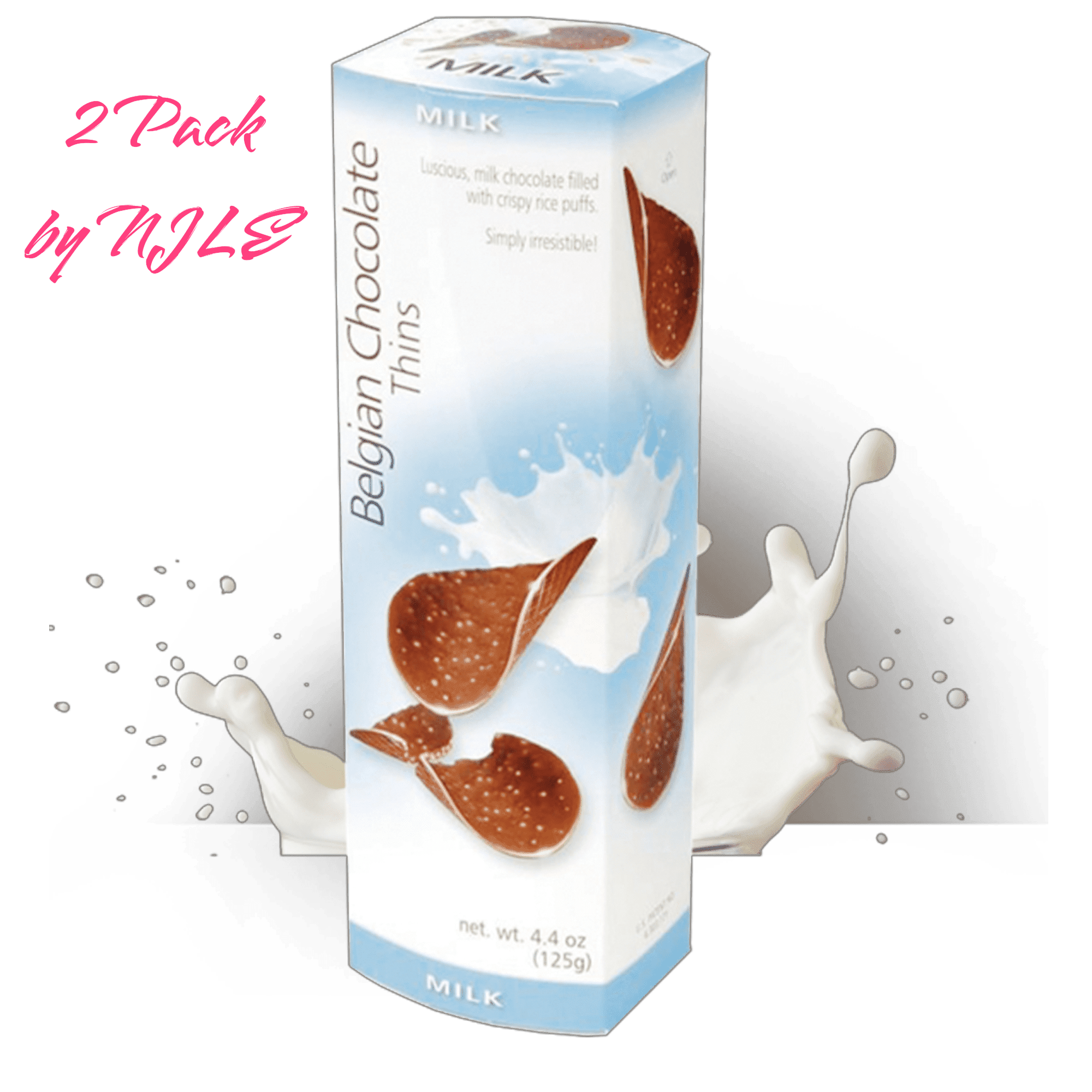 Royal Belgian Chocolate Thins Milk 4.4oz NEW -2 Pack