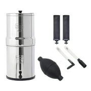 Royal Berkey Gravity-Fed Water Filter with 2 Black Berkey Elements & Berkey Primer Combo Set