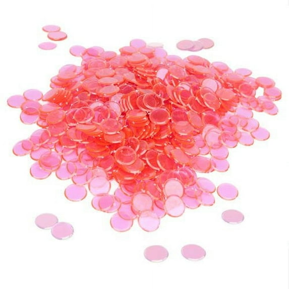 Royal Bingo Supplies 300 Bingo Chips, 3/4" with Radius Edge, Pink