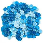 Royal Bingo Supplies Magnetic Bingo Chips, Easy Pick-Up, 300-pack Blue