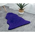 thumbnail image 1 of Royal Blue 3x5 Feet Faux Rabbit Fur Fuzzy Soft Fluffy Plush Cozy Shaggy Area Rug, 1 of 4