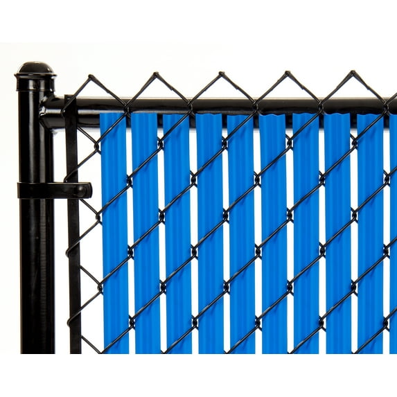 Royal Blue 5ft Ridged Slat for Chain Link Fence
