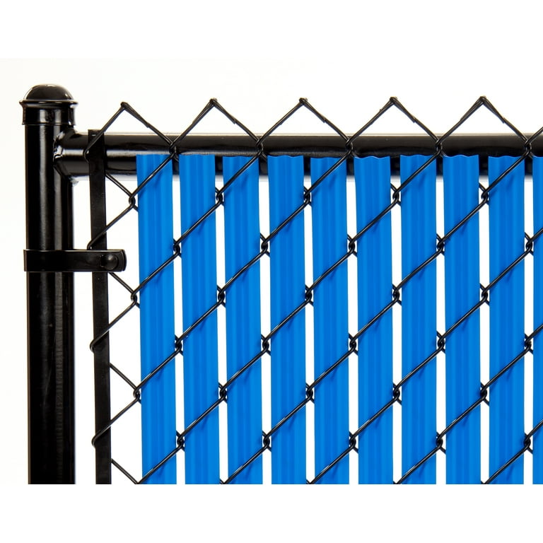 【BLUE ELEPHANT】 25SS FENCE (5COLORS) Royal Blue 5ft Ridged Slat for Chain Link Fence - Walmart.com