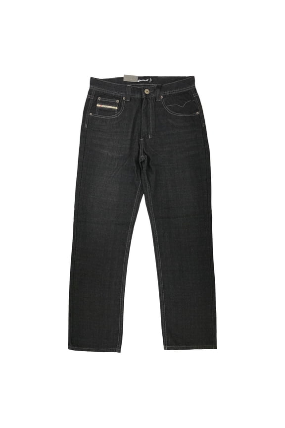 Royal Blue 82028 Men's Straight Fit Jeans Black