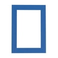 thumbnail image 1 of Royal Blue Acid Free 12x16 Picture Frame Mats with White Core Bevel Cut for 8.5x11 Pictures - Fits, 1 of 4