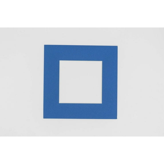 Royal Blue Acid Free 20x20 Picture Frame Mats with White Core Bevel Cut for 12x12 Pictures - Fits
