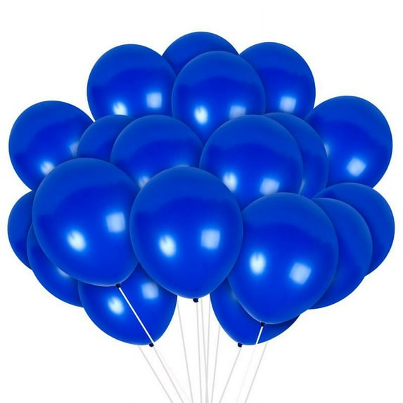 Royal Blue Balloons - 12 Inch Latex Balloons - 12 Pack
