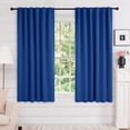 thumbnail image 1 of Deconovo 52"x45" Solid Blackout Curtains for Bedroom, Royal Blue, Set of 2, Back Tab Thermal Curtains, 1 of 9