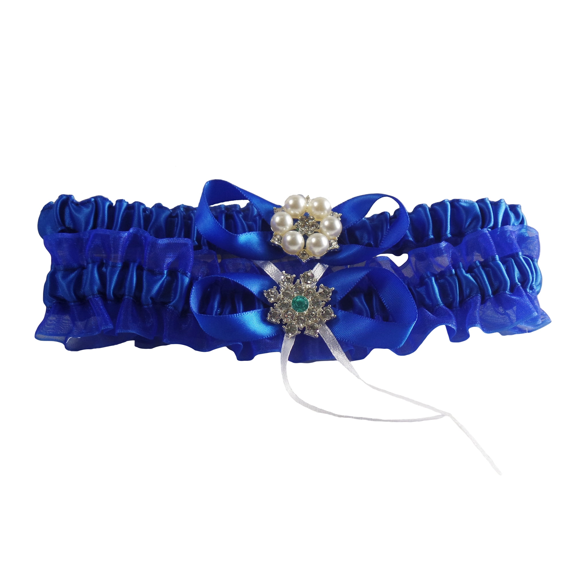 Royal Blue Bridal Wedding Garter Set Walmart