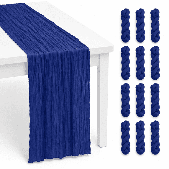 Royal Blue Cheesecloth Table Runner 12 20x120 Inch 10ft - Walmart.com