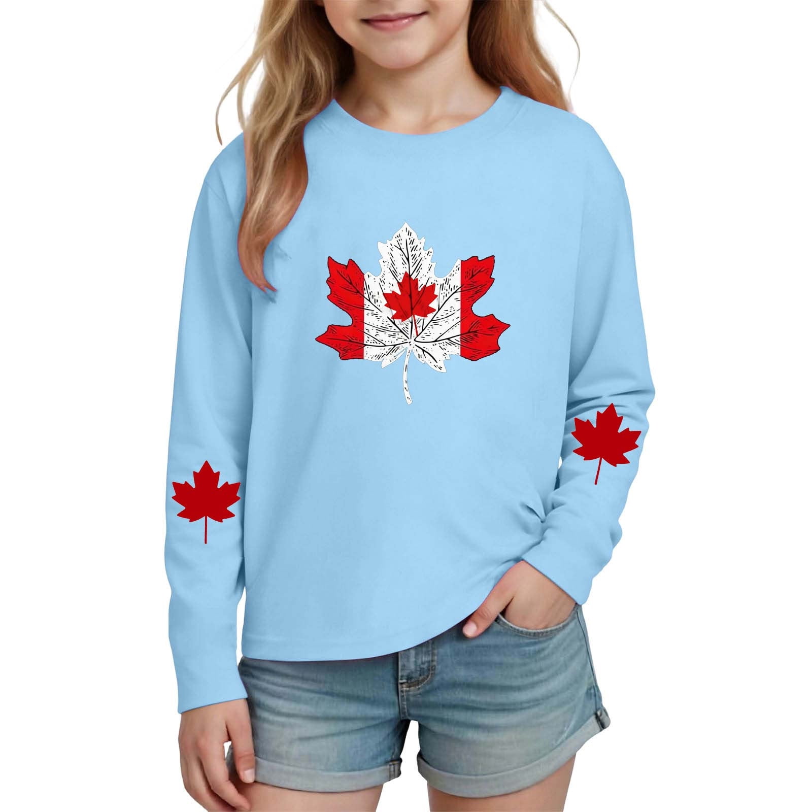 Royal Blue Kids Girl Boy Long Sleeve Top Graphic Blouses for Kid Brunch ...