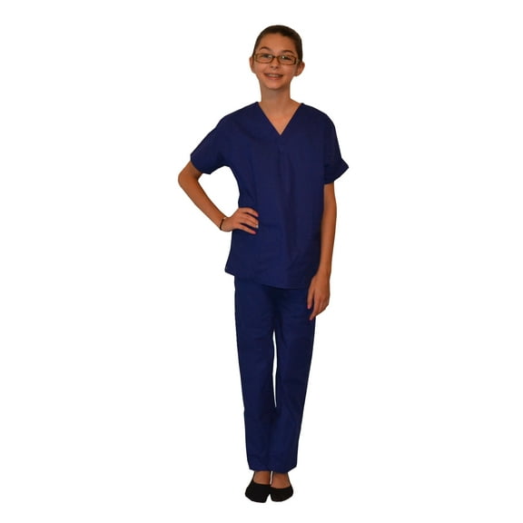 Royal Blue Kids Scrubs by My Little Doc, Size 8/10